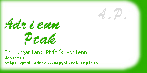 adrienn ptak business card